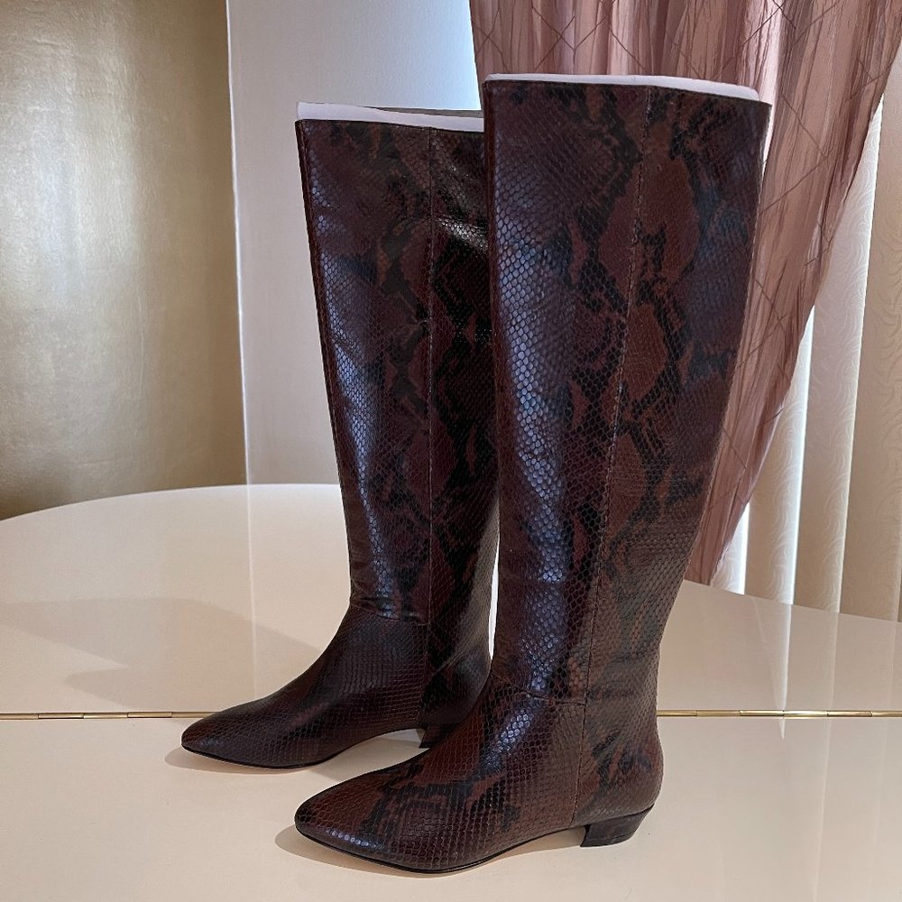 SIGERSON MORRISON Women's Snake Embossed Boots - Picture 9 of 13